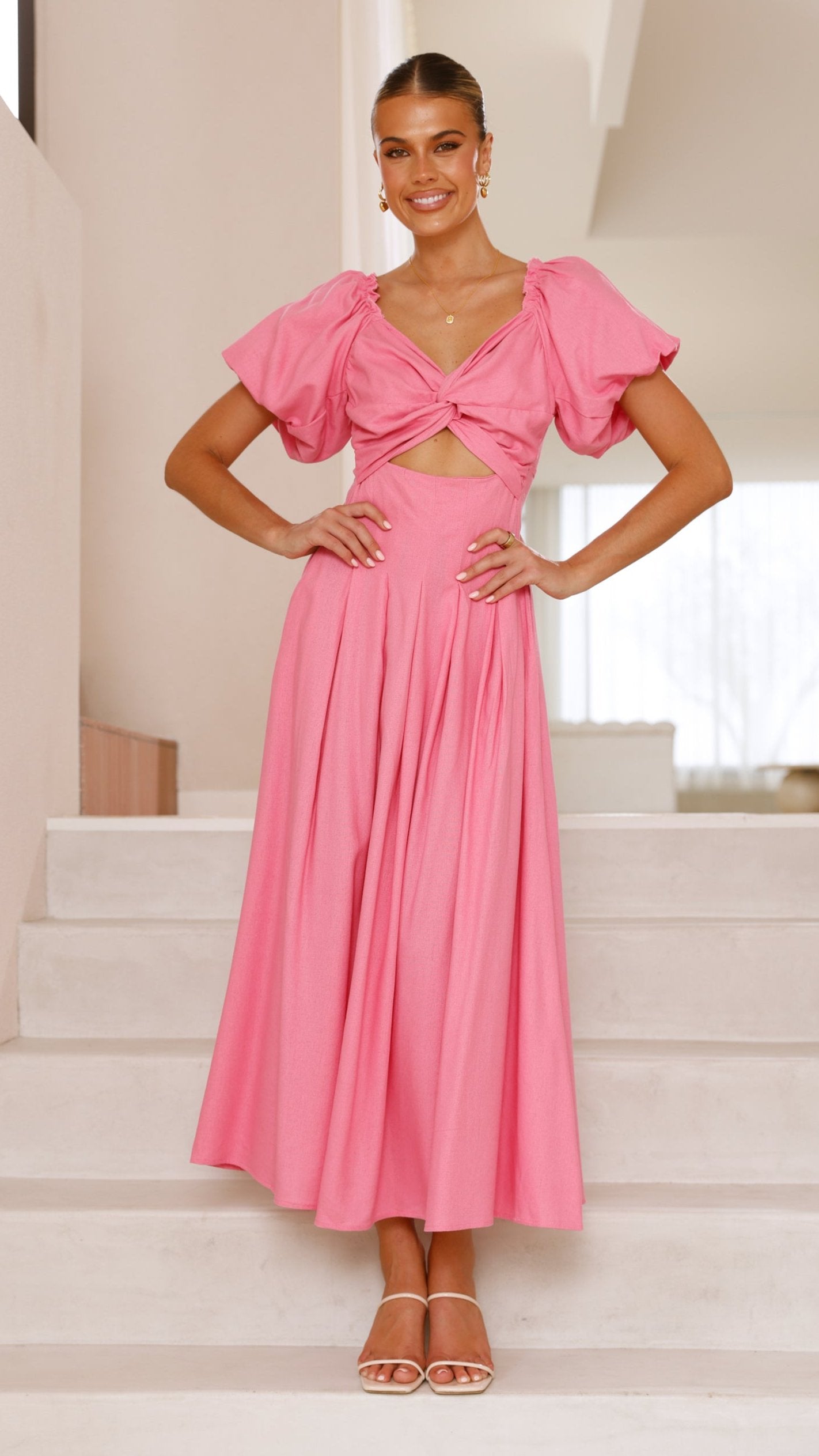 Christina Maxi Dress - Hot Pink - Billy J