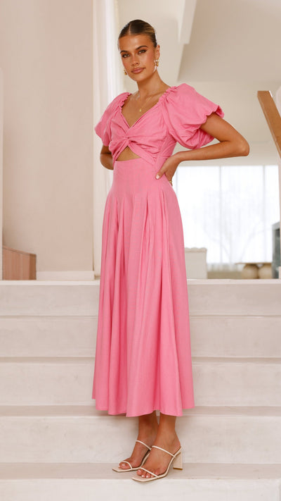 Load image into Gallery viewer, Christina Maxi Dress - Hot Pink - Billy J
