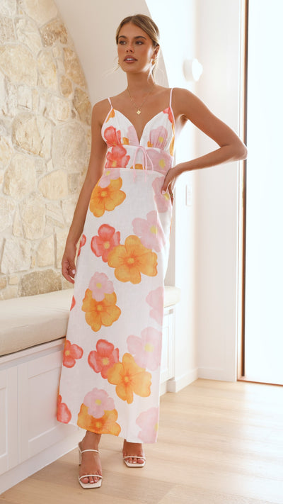 Load image into Gallery viewer, Fahri Maxi Dress - Pink Floral
