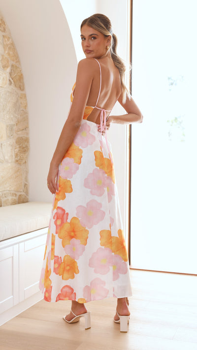 Load image into Gallery viewer, Fahri Maxi Dress - Pink Floral
