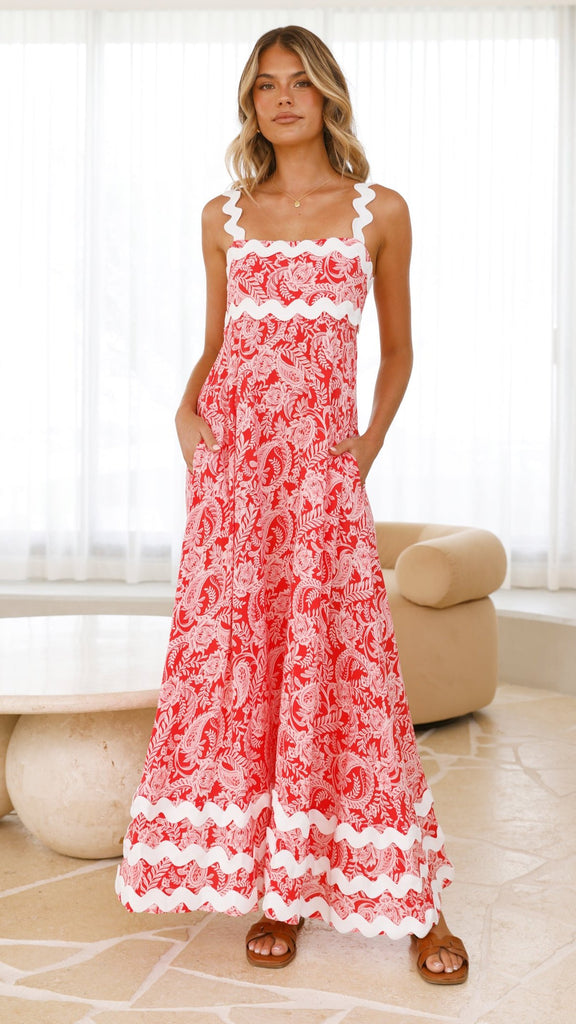 Eaton Maxi Dress - Paisley Print - Billy J