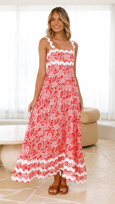 Load image into Gallery viewer, Eaton Maxi Dress - Paisley Print - Billy J
