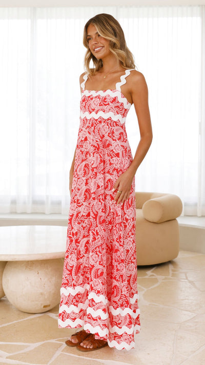 Load image into Gallery viewer, Eaton Maxi Dress - Paisley Print - Billy J
