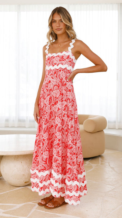 Load image into Gallery viewer, Eaton Maxi Dress - Paisley Print - Billy J
