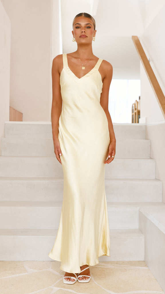 Andie Maxi Dress - Yellow - Billy J