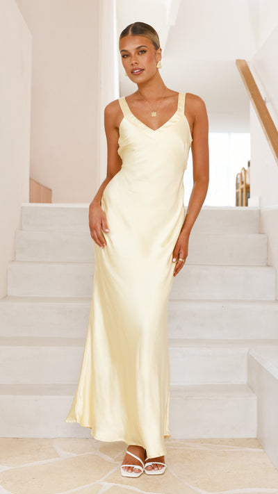 Load image into Gallery viewer, Andie Maxi Dress - Yellow - Billy J
