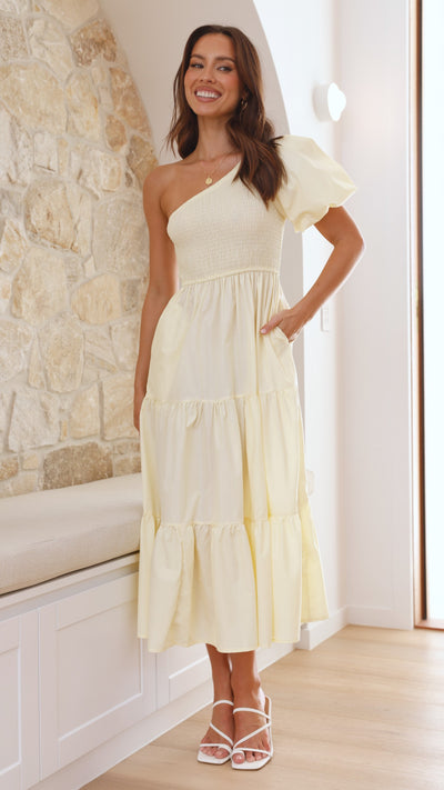 Load image into Gallery viewer, Frankie Maxi Dress - Yellow - Billy J
