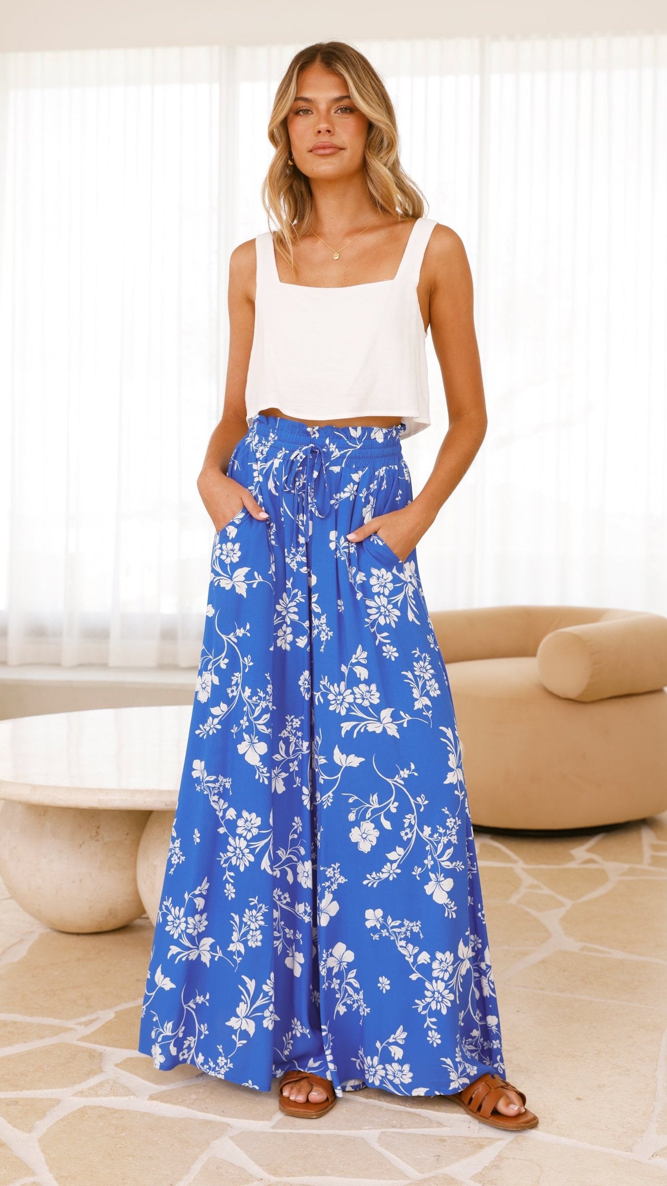 Avery Wide Leg Pants - Caro Collection - Billy J