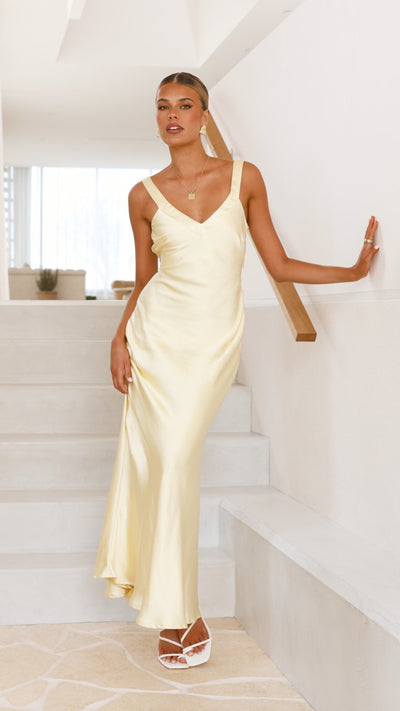 Load image into Gallery viewer, Andie Maxi Dress - Yellow - Billy J
