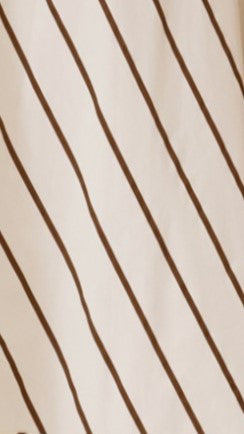 Load image into Gallery viewer, Kaethe Maxi Dress - Beige / Camel Stripe
