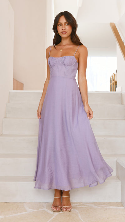 Load image into Gallery viewer, Rahima Maxi Dress - Lilac - Billy J
