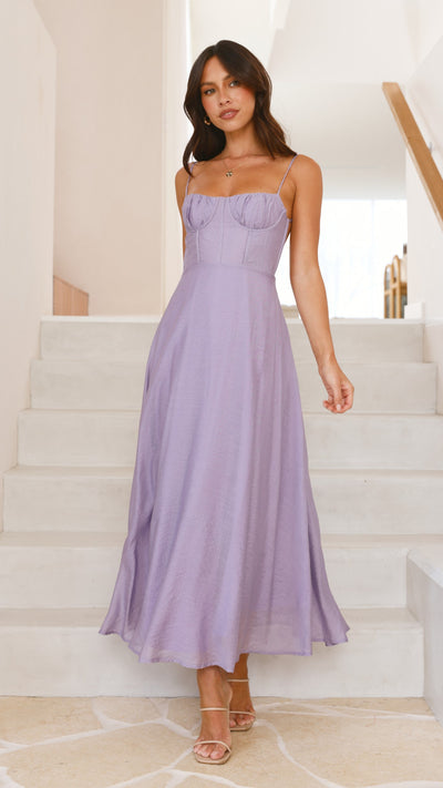 Load image into Gallery viewer, Rahima Maxi Dress - Lilac - Billy J
