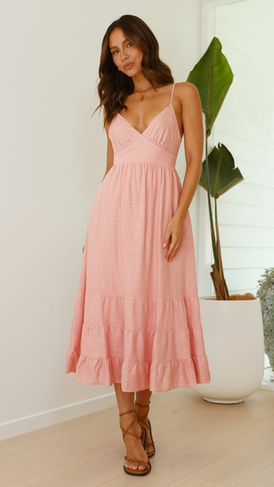 Load image into Gallery viewer, Addilyn Midi Dress - Light Pink

