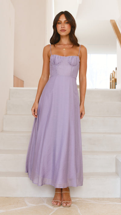 Load image into Gallery viewer, Rahima Maxi Dress - Lilac - Billy J
