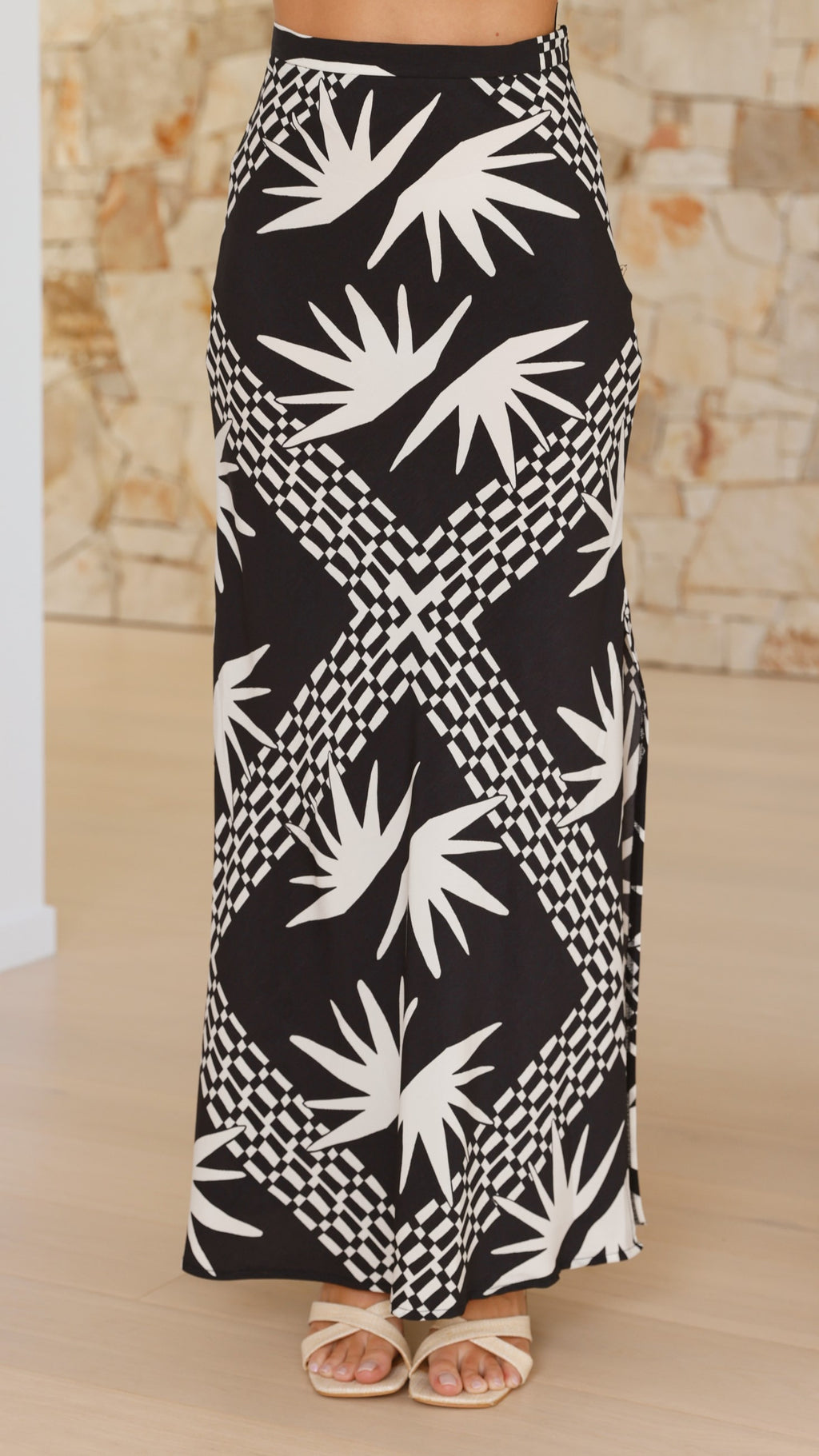 Minid Maxi Skirt - Kahlo Print