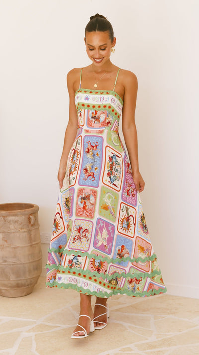 Load image into Gallery viewer, Olicia Maxi Dress - Aztec Print - Billy J
