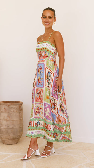 Load image into Gallery viewer, Olicia Maxi Dress - Aztec Print - Billy J
