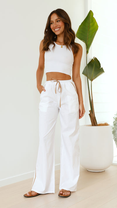 Load image into Gallery viewer, Parker Pants - White/Beige
