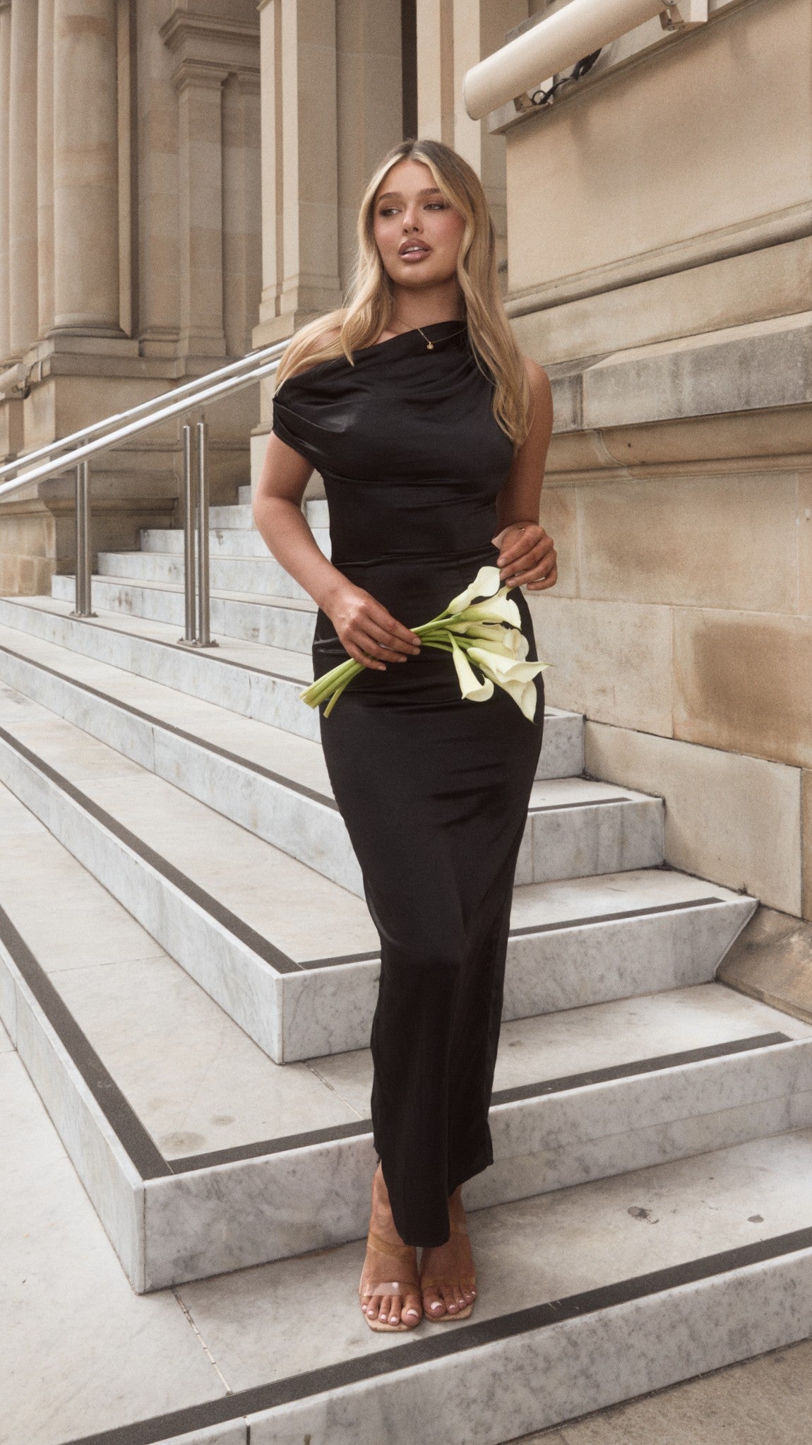 Harlowe Maxi Dress - Black - Billy J