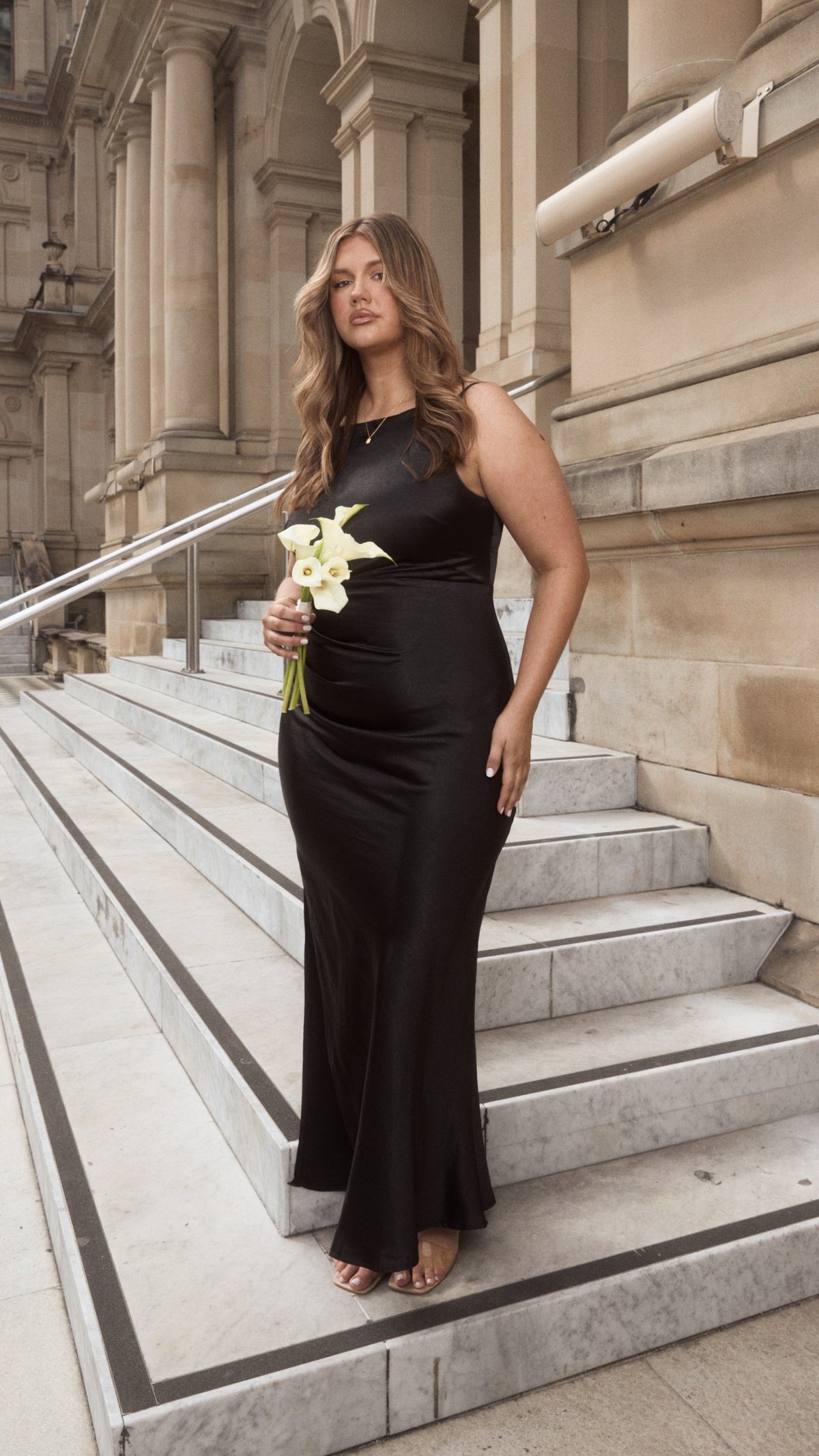 billy j black maxi dress 10 / Black
