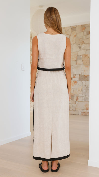Load image into Gallery viewer, Arlette Maxi Skirt - Natural - Billy J
