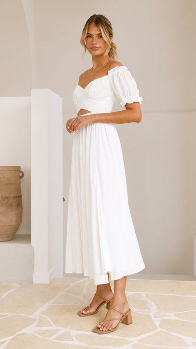 Load image into Gallery viewer, Hulu Maxi Dress - White - Billy J
