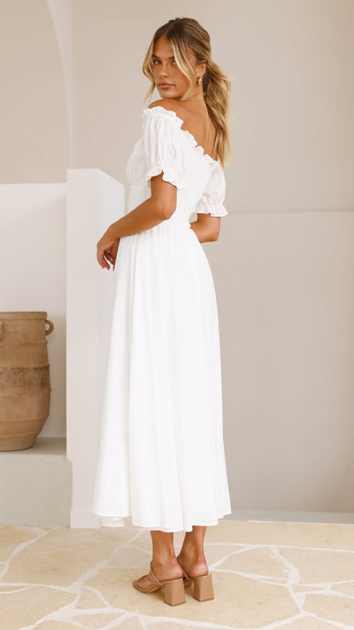 Load image into Gallery viewer, Hulu Maxi Dress - White - Billy J
