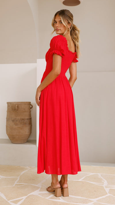 Load image into Gallery viewer, Hulu Maxi Dress - Red - Billy J
