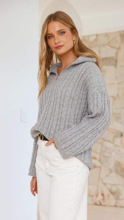 Load image into Gallery viewer, Mia Jumper - Grey - Billy J
