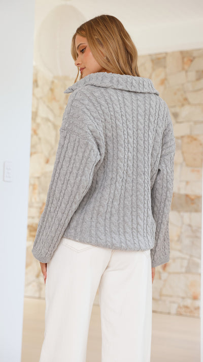 Load image into Gallery viewer, Mia Jumper - Grey - Billy J
