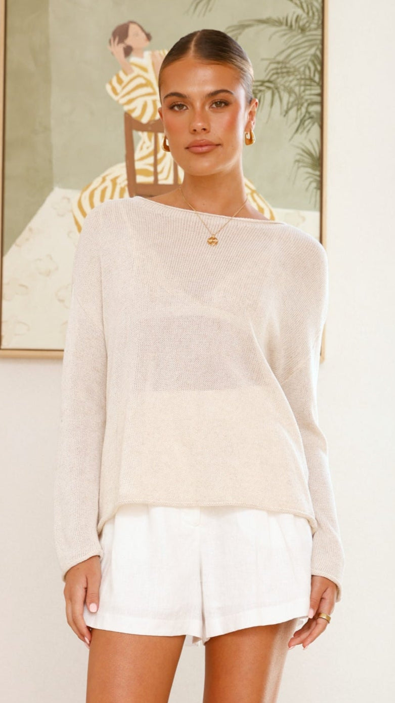 Lakoa Knit Top - Natural - Billy J