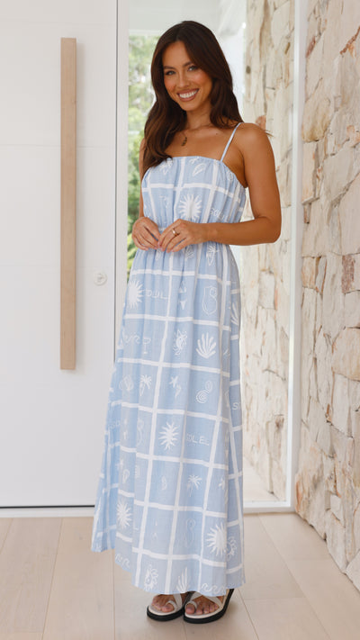 Load image into Gallery viewer, Alicia Maxi Dress - Beach Soleil Print

