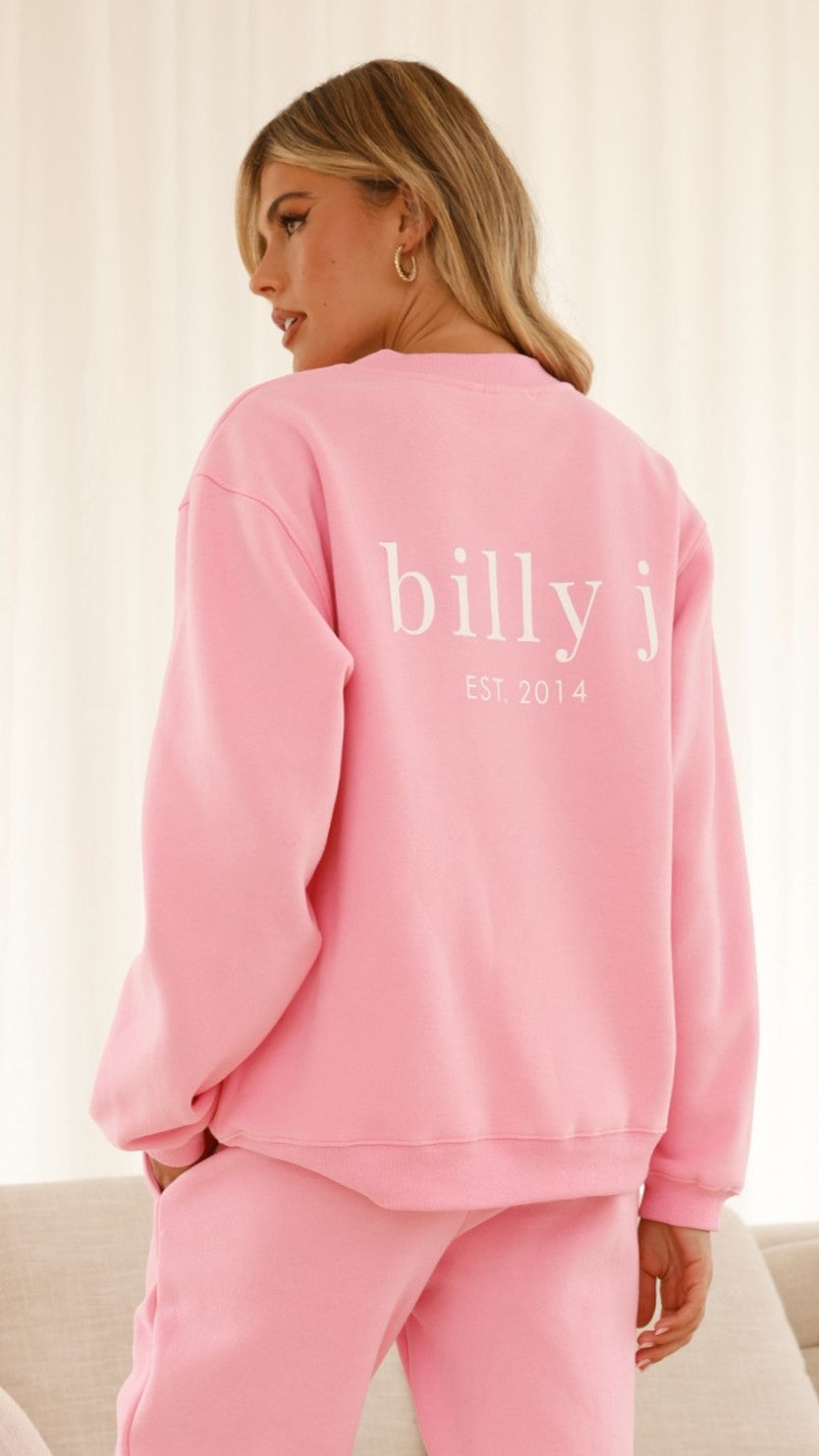 Billy J Crewneck Jumper - Pink - Billy J