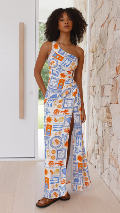 Load image into Gallery viewer, Ascend Maxi Dress - Caterina Print - Billy J
