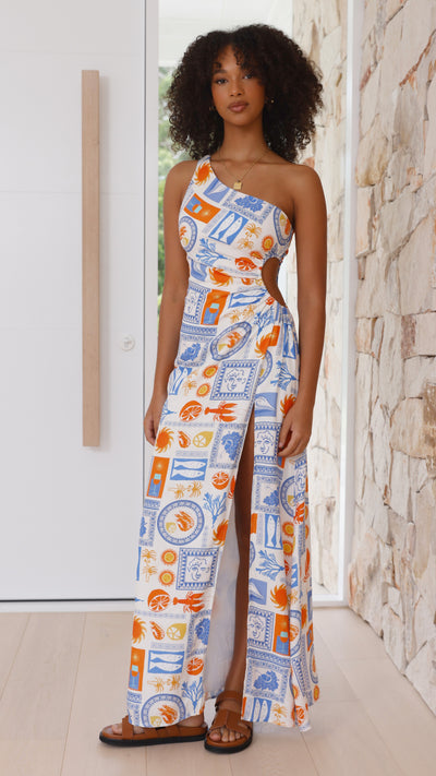 Load image into Gallery viewer, Ascend Maxi Dress - Caterina Print - Billy J
