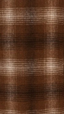 Haruna Coat - Brown / Beige Plaid Print - Billy J