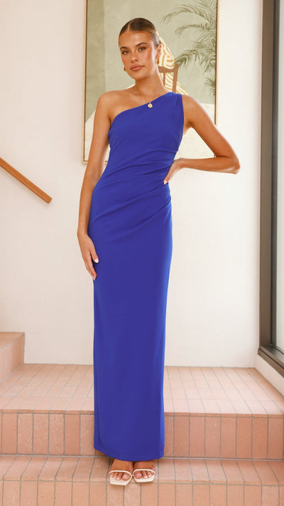 Load image into Gallery viewer, Cataleya Maxi Dress - Cobalt Blue - Billy J
