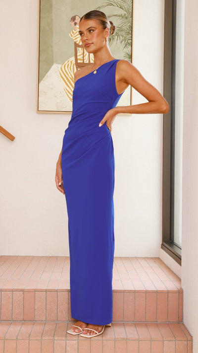 Load image into Gallery viewer, Cataleya Maxi Dress - Cobalt Blue - Billy J
