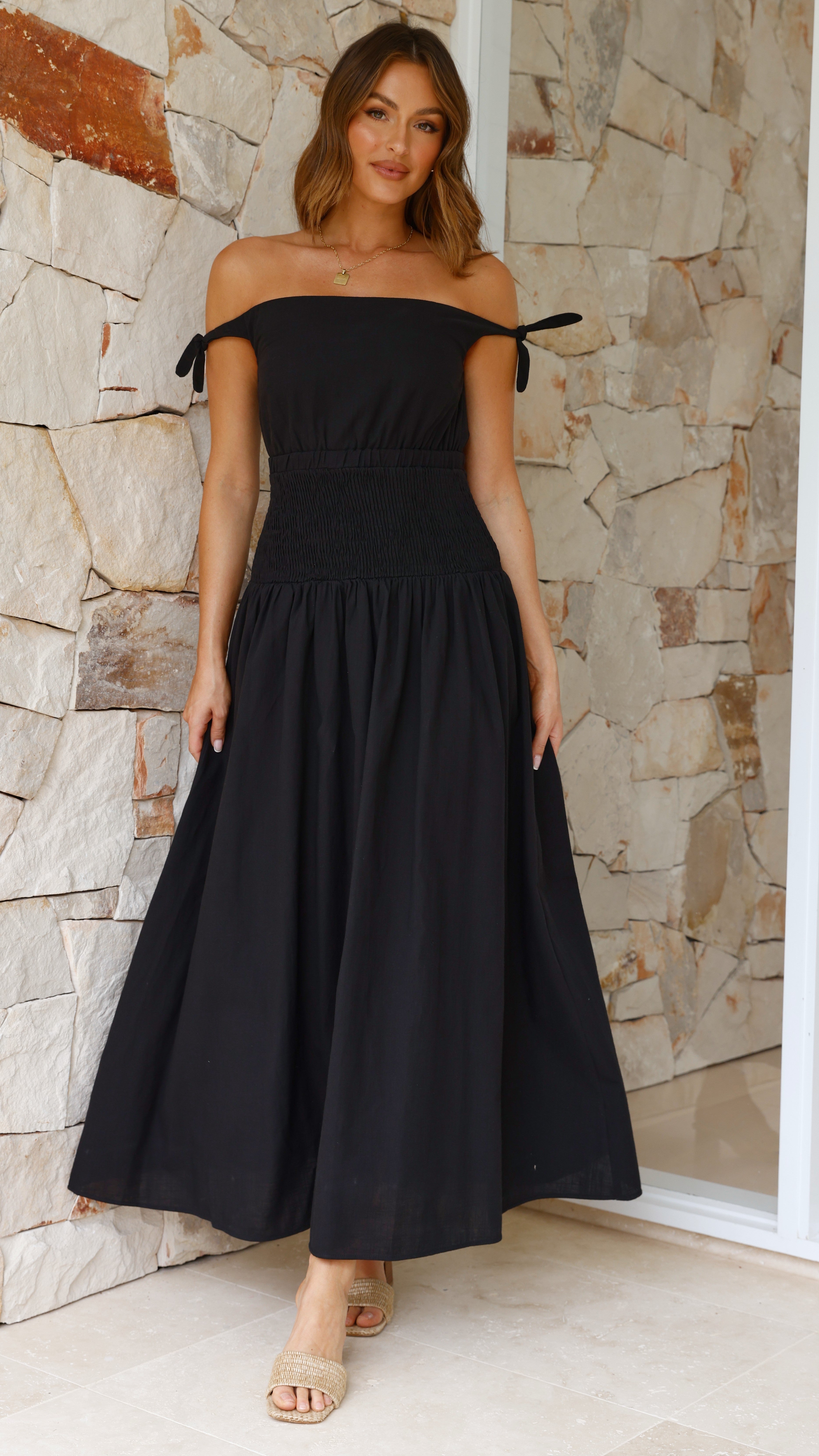 Adelaide Maxi Dress - Black