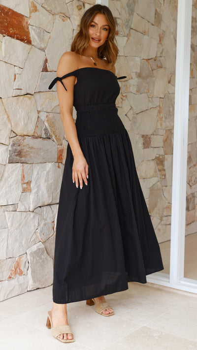 Load image into Gallery viewer, Adelaide Maxi Dress - Black
