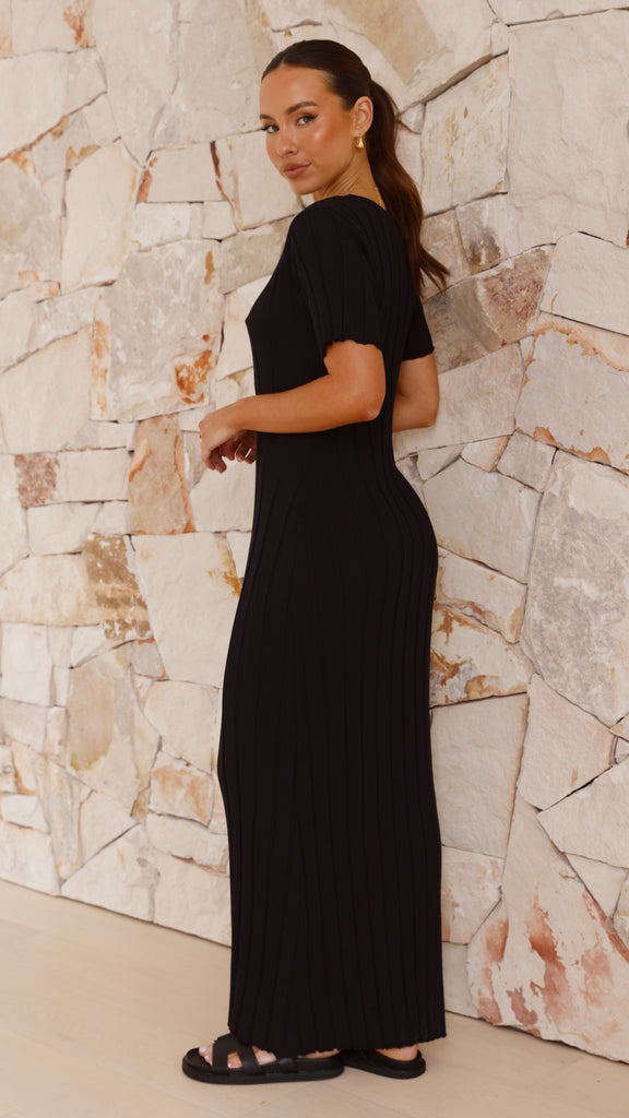 Mari Maxi Dress - Black - Billy J