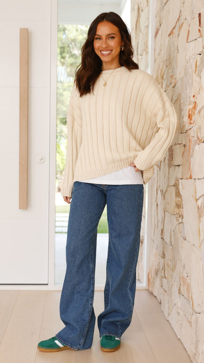 Load image into Gallery viewer, Naima Jumper - Cream - Billy J
