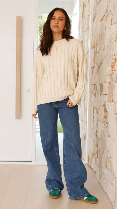 Load image into Gallery viewer, Naima Jumper - Cream - Billy J
