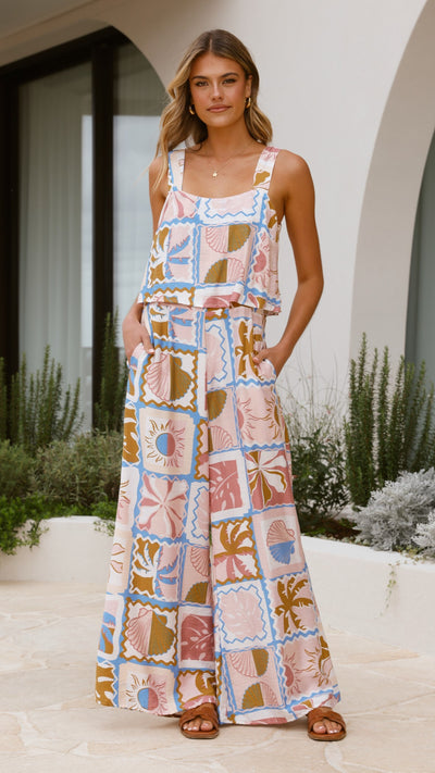 Load image into Gallery viewer, Faithan Jumpsuit - Bahamas Print - Billy J
