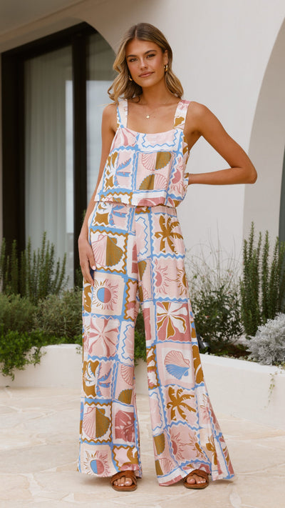 Load image into Gallery viewer, Faithan Jumpsuit - Bahamas Print - Billy J
