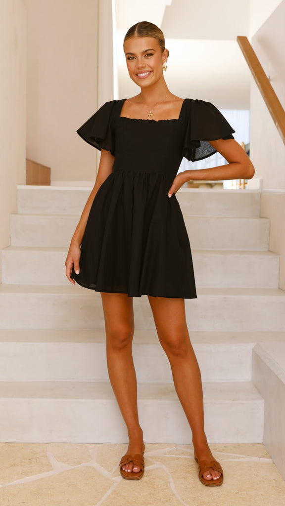 Pasha Mini Dress - Black - Billy J