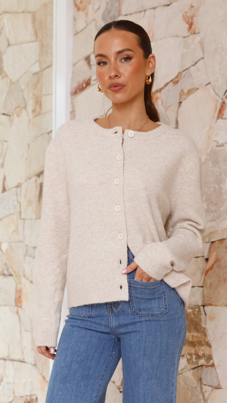 Carinna Knit Jumper - Beige - Billy J