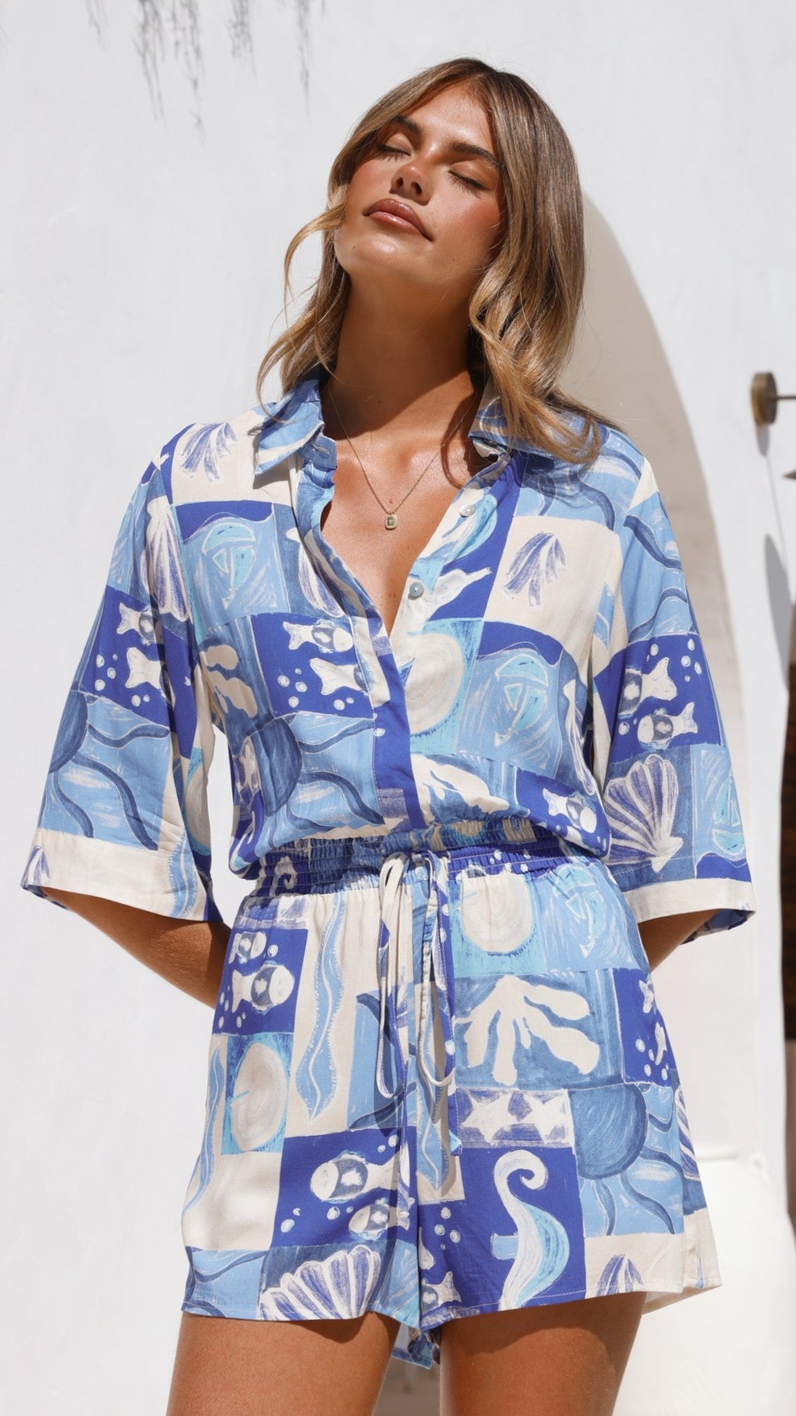 Silla Playsuit - Ocean Mirage - Billy J