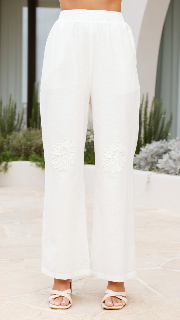 Ines Pants - White - Billy J