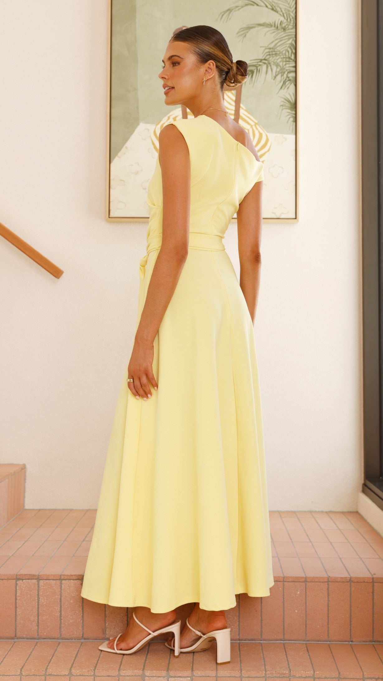 Gemma Maxi Dress - Baby Yellow - Billy J